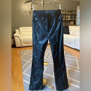 Zara Faux Leather Flared Pants